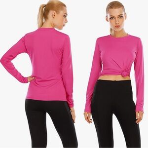 Women's Bright Pink Rash Guard